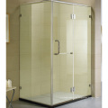Puerta de ducha con bisagra rectangular de vidrio de 12 mm y 48 &quot;X 60&quot;